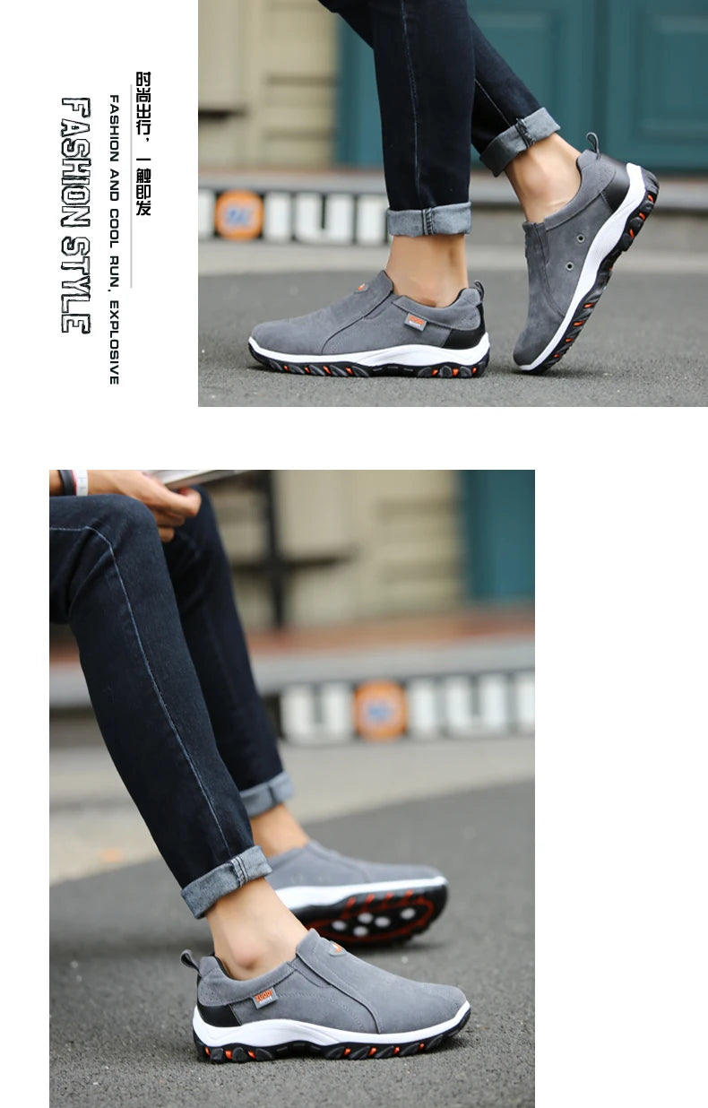 Men's Fashionable Casual Sports Shoes, Outdoor Walking and Hiking Shoes, Loafers, Comfortable Shoes, Lightweight, Plus Size38-50