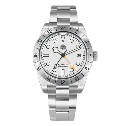 San Martin New 39mm NH34 BB GMT Automatic Mechanical Watch Sport Watch Sapphire Luminous Waterproof 100m for Men Watch SN0054