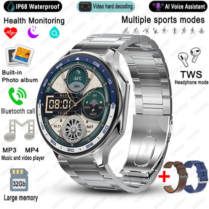 2025 New For OPPO Watch X High-End Business Watch Men 32Gb Memory Video Playback Smart Watch Sports Fitness Waterproof Bracelet