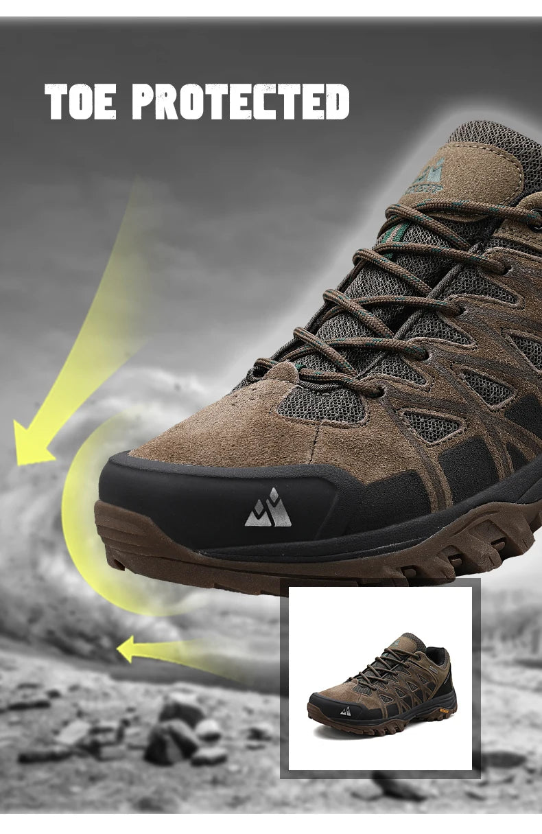 HIKEUP modne outdoor cipele za planinarenje, muške sportske ležerne čizme za planinsko pješačenje i kampiranje, neklizajuće tenisice za muškarce otporne na habanje