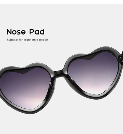 Ochelari de soare eleganți pentru copii, roz trandafiriu, cu inimioare, protecție UV400, ramă reglabilă, pentru băieți, fete, bebeluși și copii mici de 0-12 ani