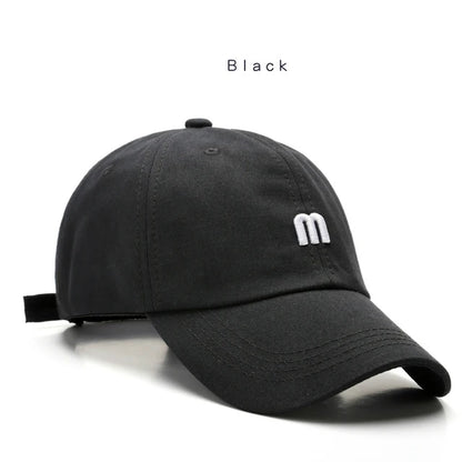Fashion 100% Cotton Baseball Cap for Men and Women Letters Embroidered Snapback Hat Summer Sun Caps Unisex Casual Hip Hop Hats
