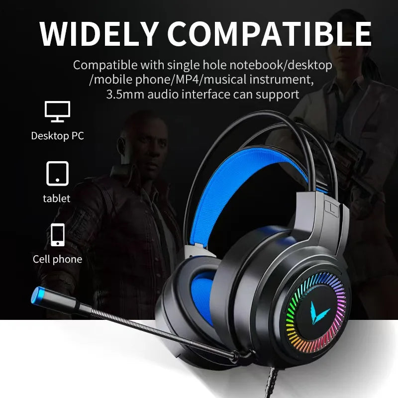 G58 Gaming Headset Wired 7.1 Channel PUBG Headset for Computer Laptop