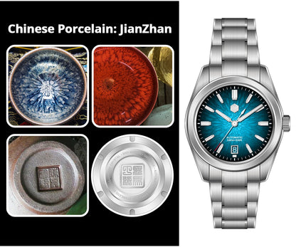 San Martin 36/39/42mm SN0144 JianZhan Gada Watch Miyota 9015 Original Design Chinese Style Dress Men Automatic Mechanical Watch