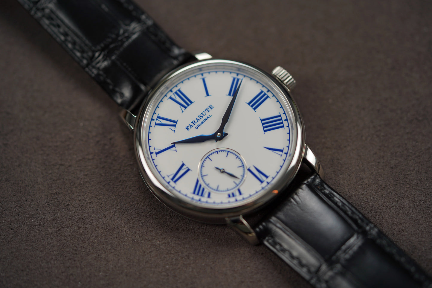 FARASUTE New 39mm Manual Customized Mechanical Movement Watch Men Casual Power Reserve 80 hours Sapphire Wristwatch reloj hombre