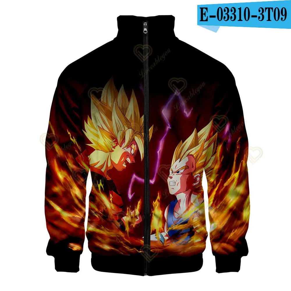 Dragon Ball 3D Print Zipper Hoodie Cool Fashion Men/Women/Kids Long Sleeve Hoodies Sweatshirt Casual Cosplay Jacket Clothes