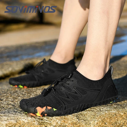 Men's Trail Running Shoes, Lightweight Athletic Zero Drop Barefoot Shoes Non-Slip Outdoor Walking Minimalist Shoes for Women