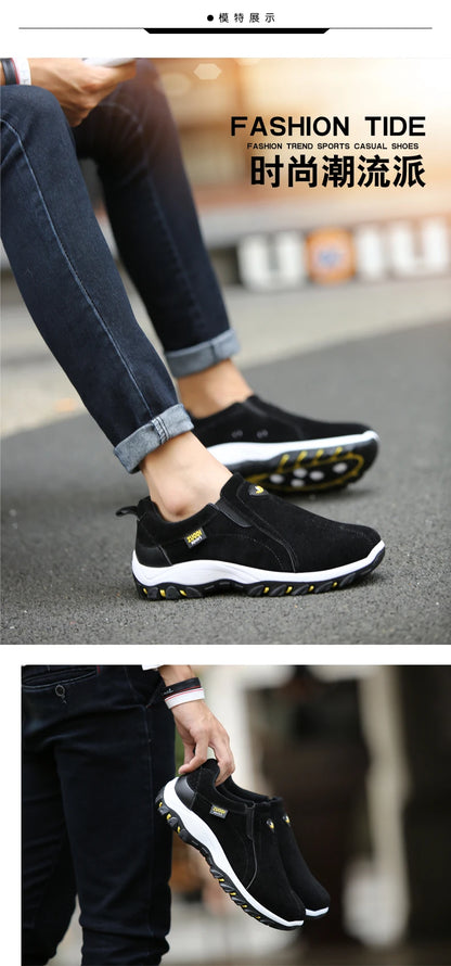 Men's Fashionable Casual Sports Shoes, Outdoor Walking and Hiking Shoes, Loafers, Comfortable Shoes, Lightweight, Plus Size38-50