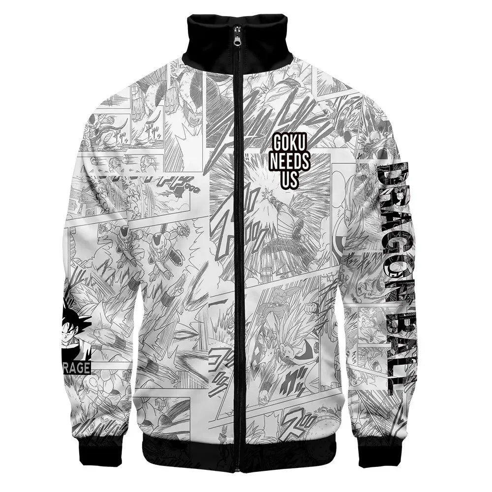 Dragon Ball 3D Print Zipper Hoodie Cool Fashion Men/Women/Kids Long Sleeve Hoodies Sweatshirt Casual Cosplay Jacket Clothes