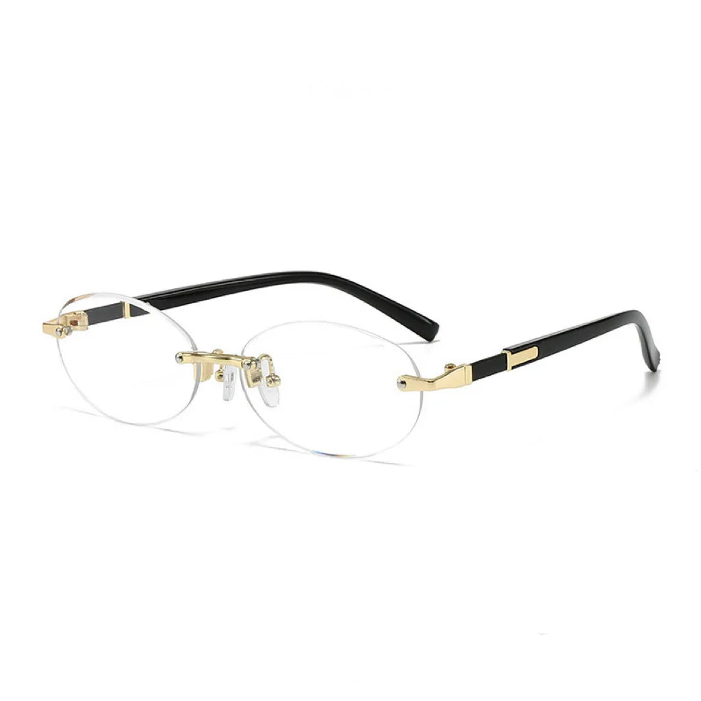 Ochelari de soare fără ramă, ovali, la modă, populari, pentru femei și bărbați, ochelari de soare mici, în formă de elipsă, pentru femei și bărbați, ochelari de petrecere și de călătorie