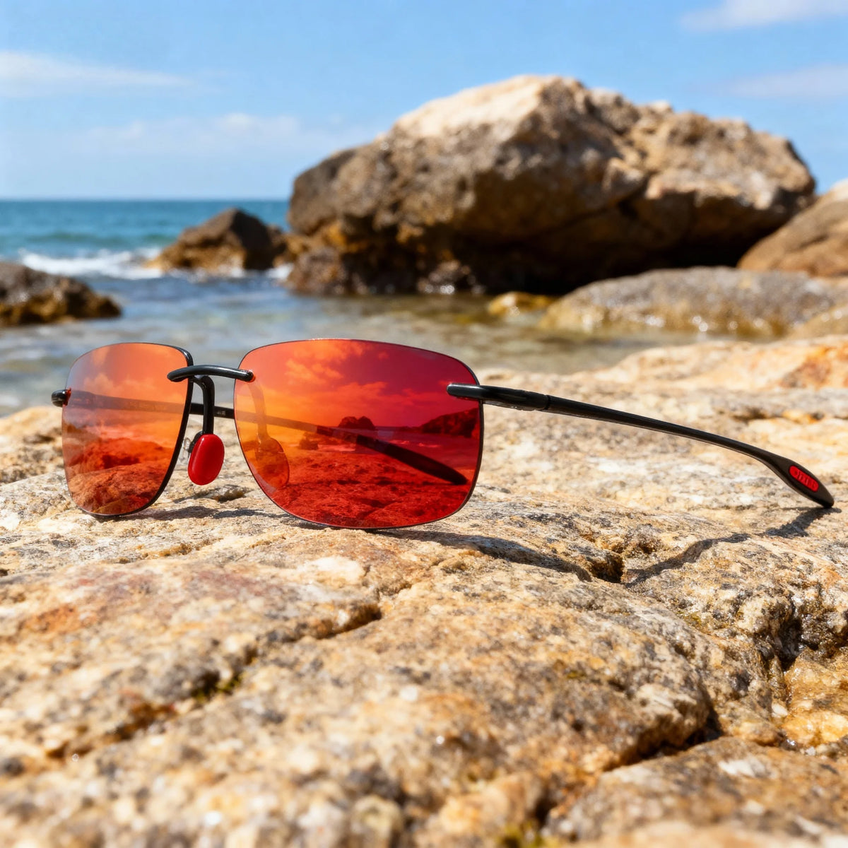 4 bucăți ochelari de soare aviator polarizați, ultra-ușori, de 11 g, cu ramă TR90 fără cadru – flexibili și confortabili, unisex, pentru condus, pescuit și activități în aer liber