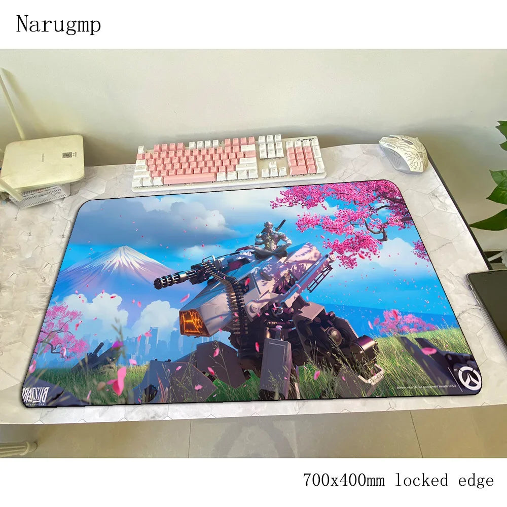 Alfombrilla de ratón Overwatch 700x400x3mm gaming anime con personalidad, esterilla de escritorio para oficina y notebook, regalo para niño, padmouse para juegos PC gamer