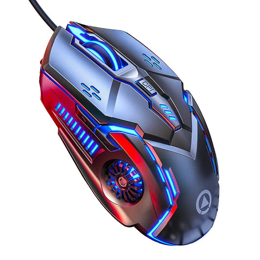 G5 Wired Gaming Mouse RGB Backlight 3200 DPI Silent USB Mouse with 6 Buttons, Ergonomic Gaming Mouse for PC Laptop Computer