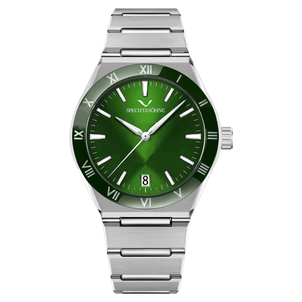 Dropshipping New Fashion Specht & Söhne Luxury Quartz Watch For Men 38MM Stainless Steel Watch Sapphire Crystal 50M Waterproof