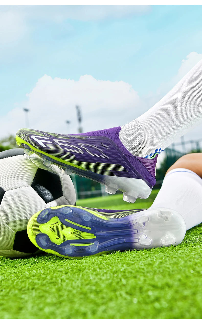 New Men's Football Boots Turf Comfortable Cleats Futsal Non Slip Soccer Shoes Sport Ultralight Fg Grass Indoor Adult Non-Slip
