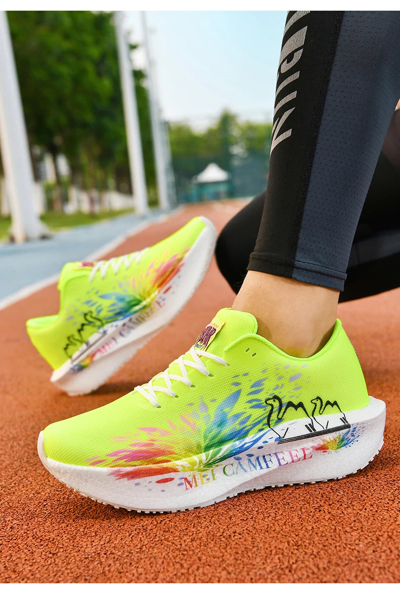 2026 New Eagle Pattern Running Shoes Carbon Plate Marathon Sports Shoes Ultra-Light Breathable Cushioning Training Running Shoes
