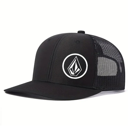 Simple symbol slightly curved printed baseball cap men's and women's outdoor sports events duck cap American truck driver hat