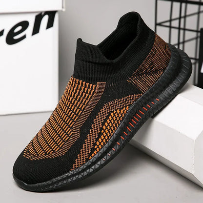 Lightweight Men's Walking Shoes Outdoor Soft Male Casual Shoes Flexible Breathable Men Loafers Slip-On Footwear Sneakers 39-48