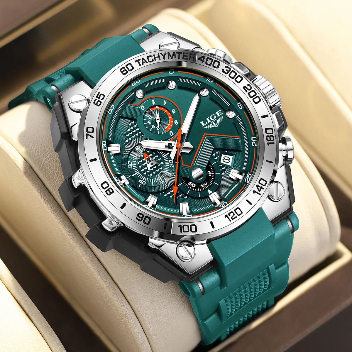 LIGE Luxury Military Watch For Men Waterproof Luminous Silicone Man Watch Quartz High Quality Men's Sports Watches Male Relojs