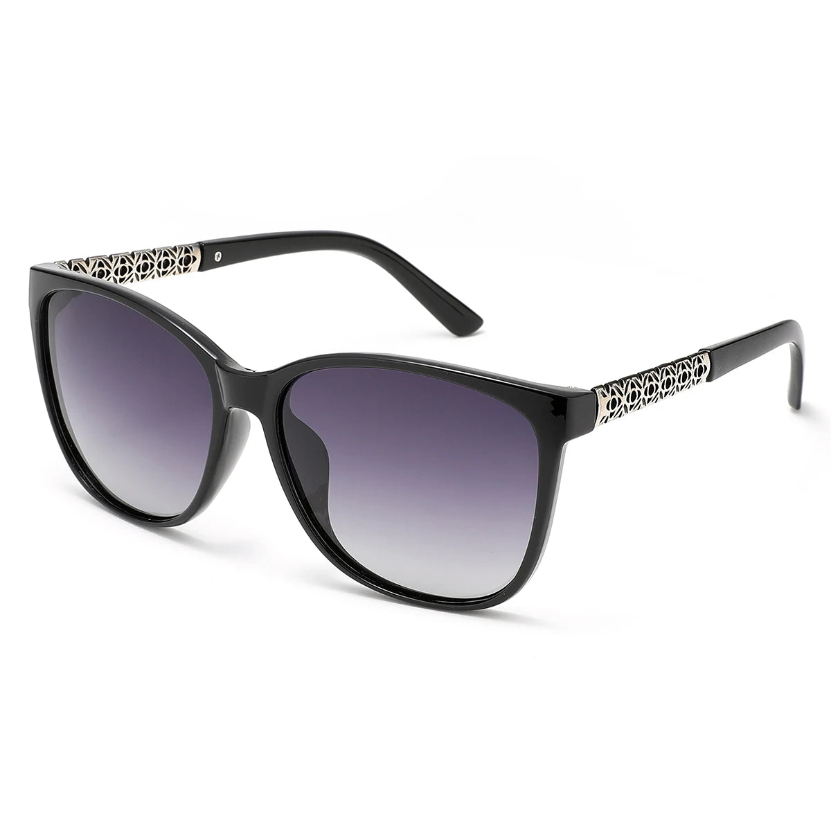 Ochelari de soare polarizați KROKODIL pentru femei, ochelari de soare pătrați la modă, ramă unisex, protecție UV400, set cu cutii