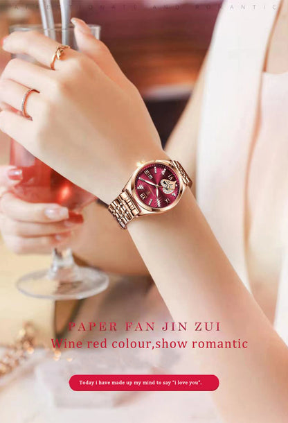 POEDAGAR Top Luxury Woman Watches Waterproof Luminous Date Stainless Steel Women's Quartz Wristwatch Elegant Dress Ladies Watch