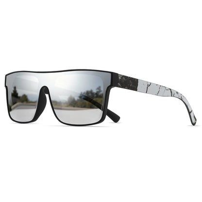 Ochelari de soare sport clasici, pătrați și la modă – brațe cu model, unisex, pentru ciclism, drumeții, călătorii – cadoul perfect