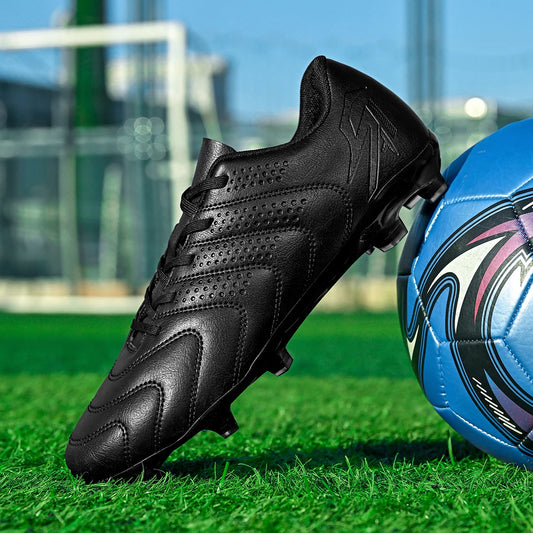 Sport Field AG/FG Soccer cleats，PU Fabric Sweat-wicking Upper，TPU Wear-resistant Sole，Sturdy Durable for Men Women Kids