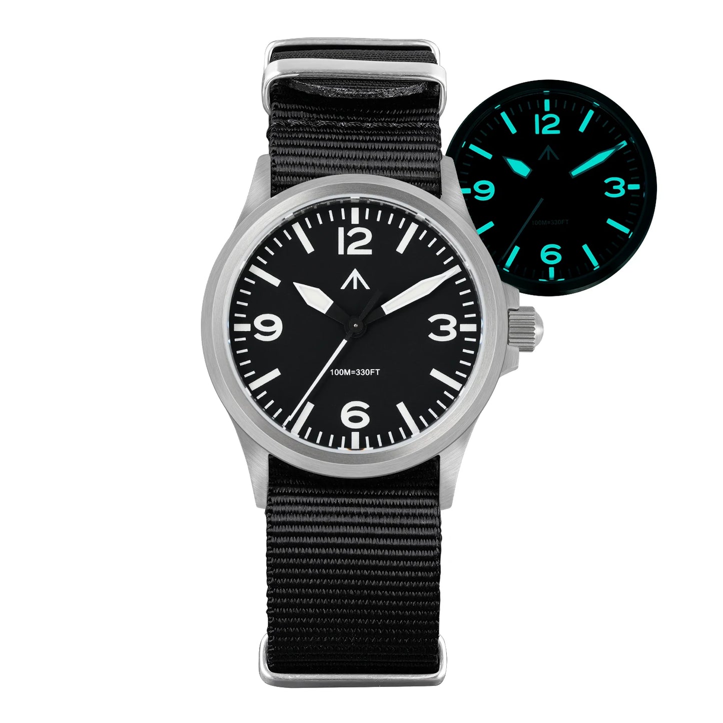 MILITADO ML18 36mm  Watch VH31 Sweep second Quartz Movement 316L Steel Sapphire BGW9 Lume 100M Waterproof Men's Wristwatch