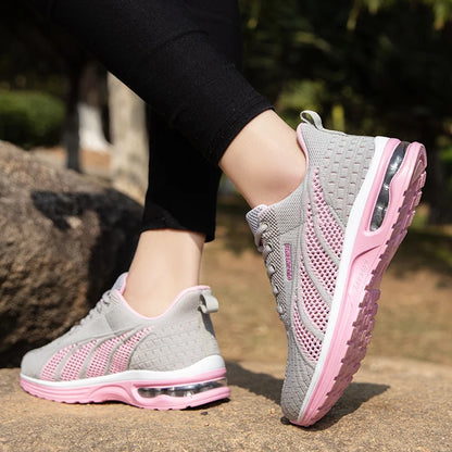 New summer rebound women's sports shoes, lightweight shock-absorbing running shoes, marathon foot protection balance walking shoes
