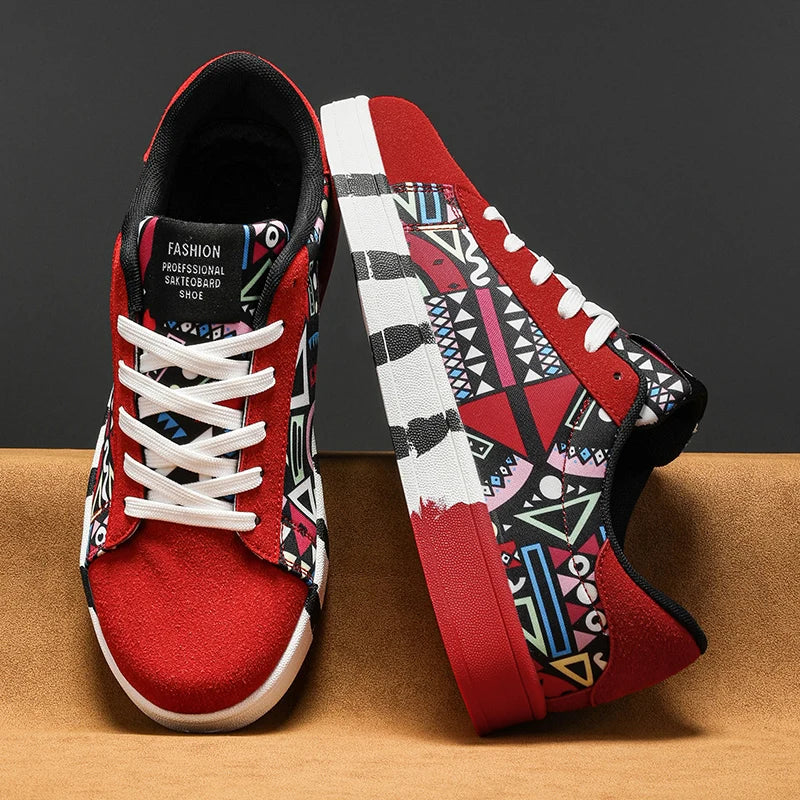 YRZL skateschoenen voor heren, canvas sneakers, casual ademende wandelschoenen, lichtgewicht platte herenschoenen, streetwear trend sportschoenen