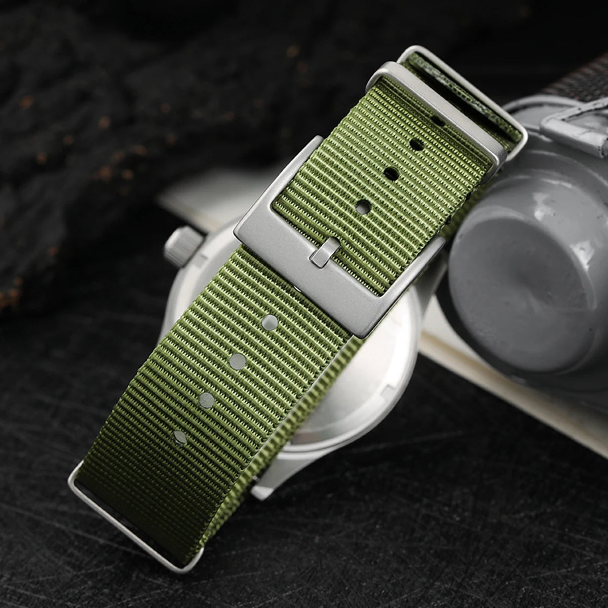 Militado ML05 38mm Vintage Watch VH31 Quartz Movement Field Watches Domed Sapphire Crystal With High Clear AR Coating Wristwatch