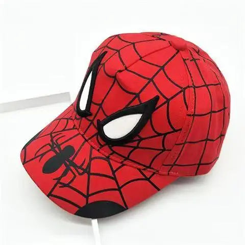 Boys' Spider-Man skin-friendly, breathable, sweat-absorbing baseball cap, mesh cap, cap with visor, sun hat