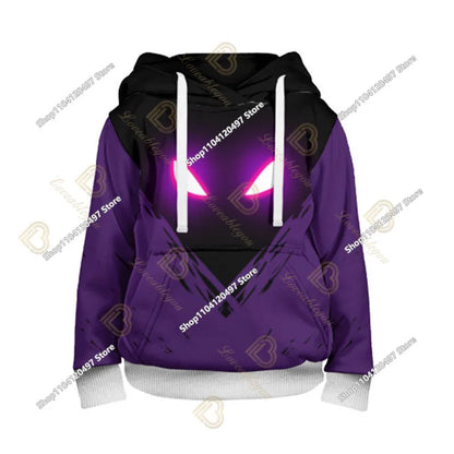 Sweatshirt med Fortnite-tryck för barn 2-14Y, huvtröja för pojkar och flickor, Harajuku-modejacka, barnkläder för spel och cosplaykostym