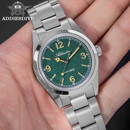 ADDIESDIVE 36mm Orologio da uomo in offerta AD2518, vetro bombato, acciaio inox 316L, impermeabile 100m, al quarzo