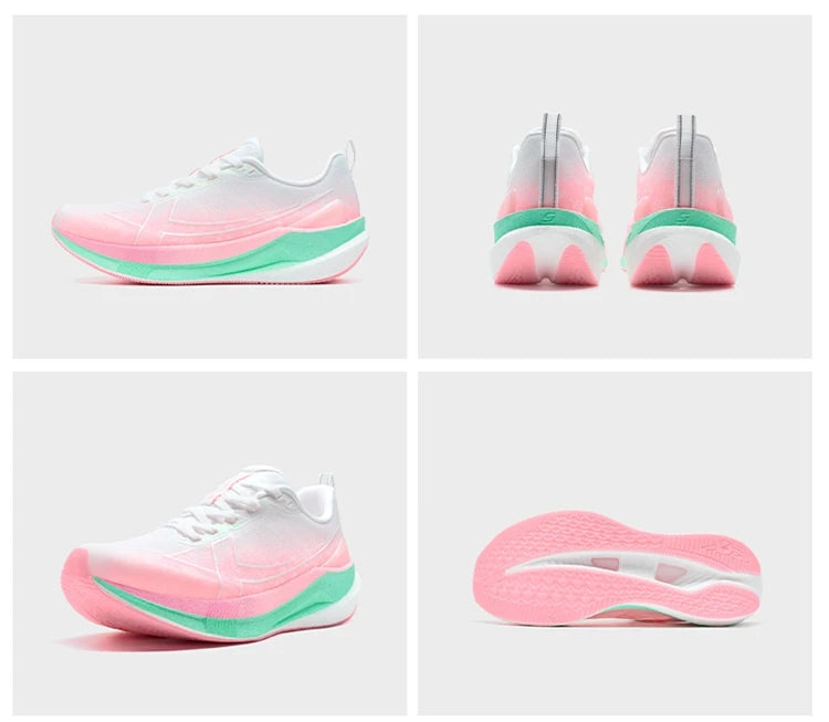 Xtep 2000km 5.0 Jogging Running Shoes For Women Cushion Fashion Color Durable Resistant Elasticity Sole Sneakers 874118110024