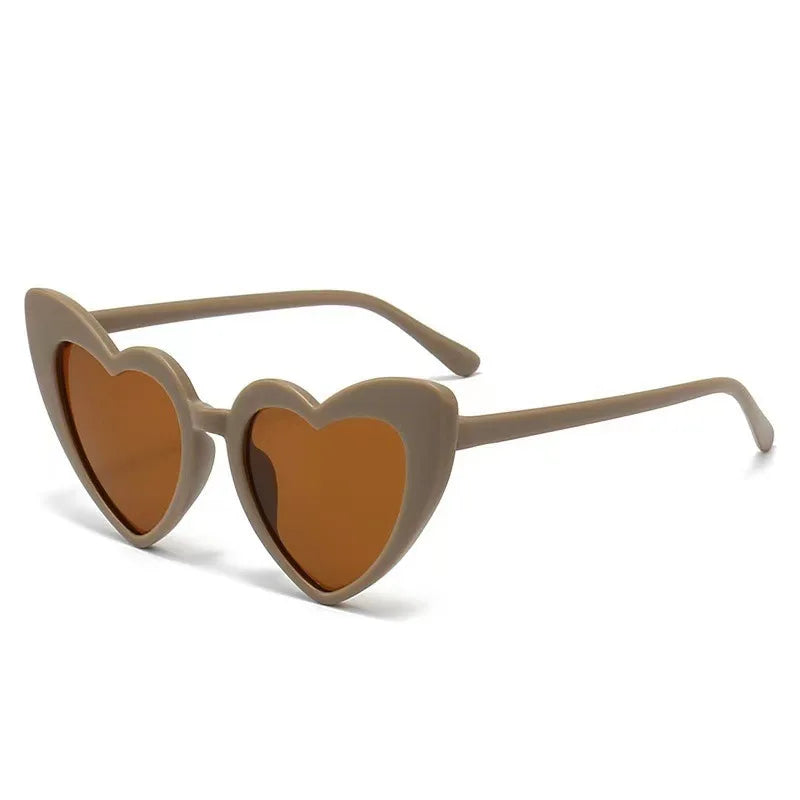 1 buc. Ochelari de soare în formă de inimă cu personaje de desene animate pentru copii, ochelari de soare pentru bebeluși, băieți și fete, ochelari de soare UV400, cadouri pentru copii, ochelari de modă pentru petreceri