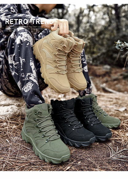 Verbeterde tactische gevechtstrainingslaarzen voor heren, outdoor camping, slijtvast, snelle respons, wandelschoenen, vissen, jagen, sneakers voor mannen