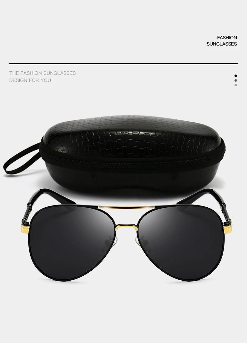 Ochelari de soare clasici Big Pilot pentru bărbați și femei, de lux, din metal, negri, de aviație, ochelari de soare pentru bărbați, la modă, pentru condus și vacanță, UV400, ochelari de protecție