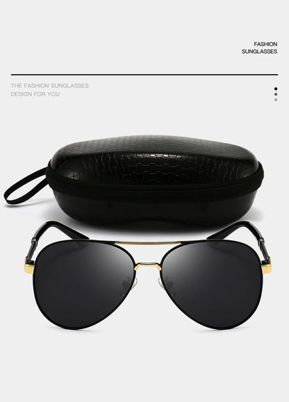 Ochelari de soare clasici Big Pilot pentru bărbați și femei, de lux, din metal, negri, de aviație, ochelari de soare pentru bărbați, la modă, pentru condus și vacanță, UV400, ochelari de protecție