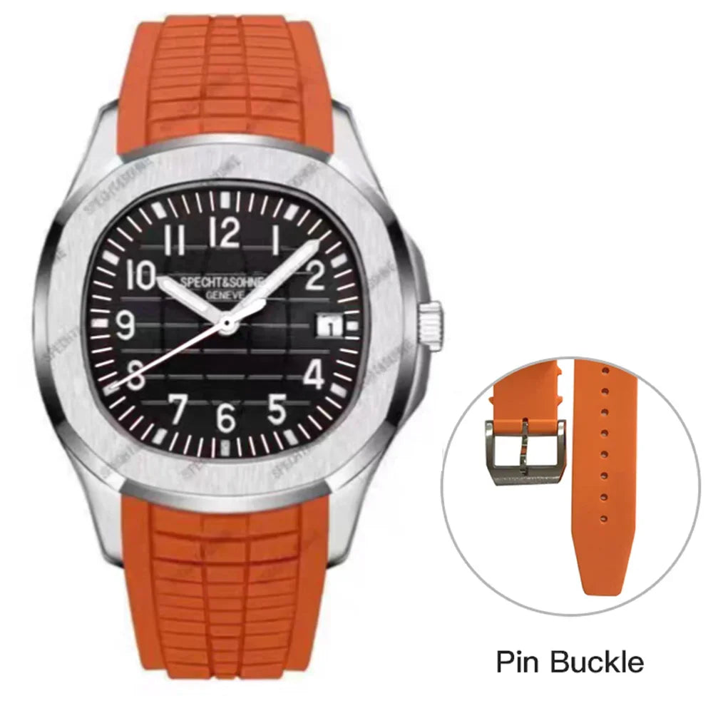 Specht&Sohne 40MM Men's Watches Mechanical Watch Japan Miyota 8215 Movt Rose Gold Stainless Steel Classic 5167 Watch Waterproof