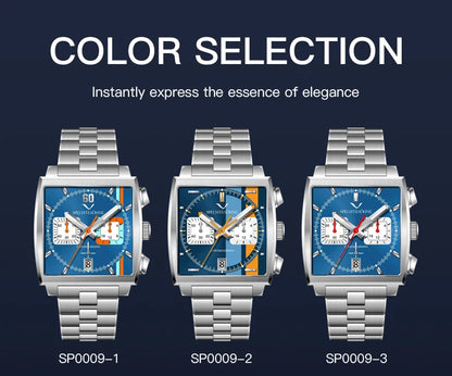 Specht&Sohne 2025 New Men's Watches Quartz Sport Watch Stainless Steel Leather Strap Japan Miyota VK63 Chronograph Reloj Hombre