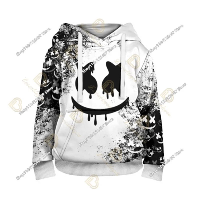 Sweatshirt med Fortnite-tryck för barn 2-14Y, huvtröja för pojkar och flickor, Harajuku-modejacka, barnkläder för spel och cosplaykostym