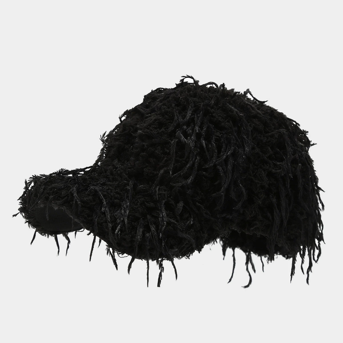 Winter Solid Color M-Label Lamb Wool Baseball Cap for Women, Outdoor Warm Casual Fashion Versatile Plush Duckbill Cap