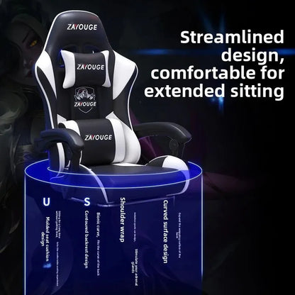 Ergonomická herná stolička do domácej kancelárie na dlhé hodiny, pre streamerov, nastaviteľná, polohovateľná, ľahká a odolná