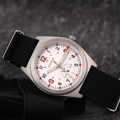 Berlenta VH60 Watch Men 100m Waterproof 316L Steel Wristwatch For Men Top Brand Luxury Male Clock Military Fashion Wrist Wach