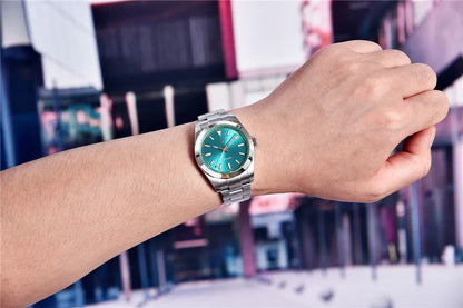 PAGANI DESIGN 2026 New Green Glass Men's Mechanical Watches Automatic Watch Men AR Sapphire crystal Stainless steel Wristwatch