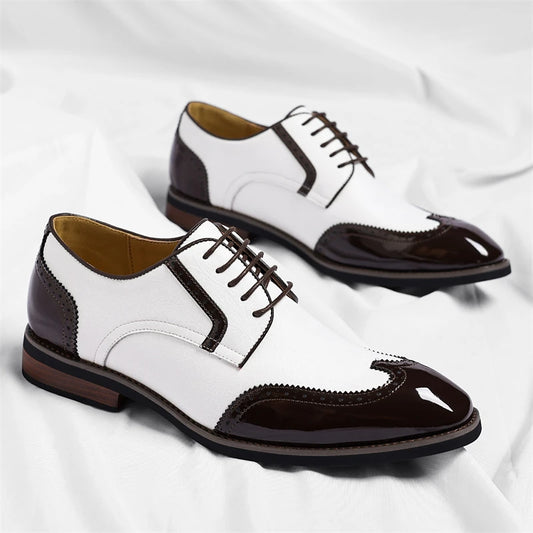 PU Leather Men's Oxford Shoes Heighten Formal Casual Shoes Business Male Suit Shoes New Design Derby Footwear Walking Sneakers