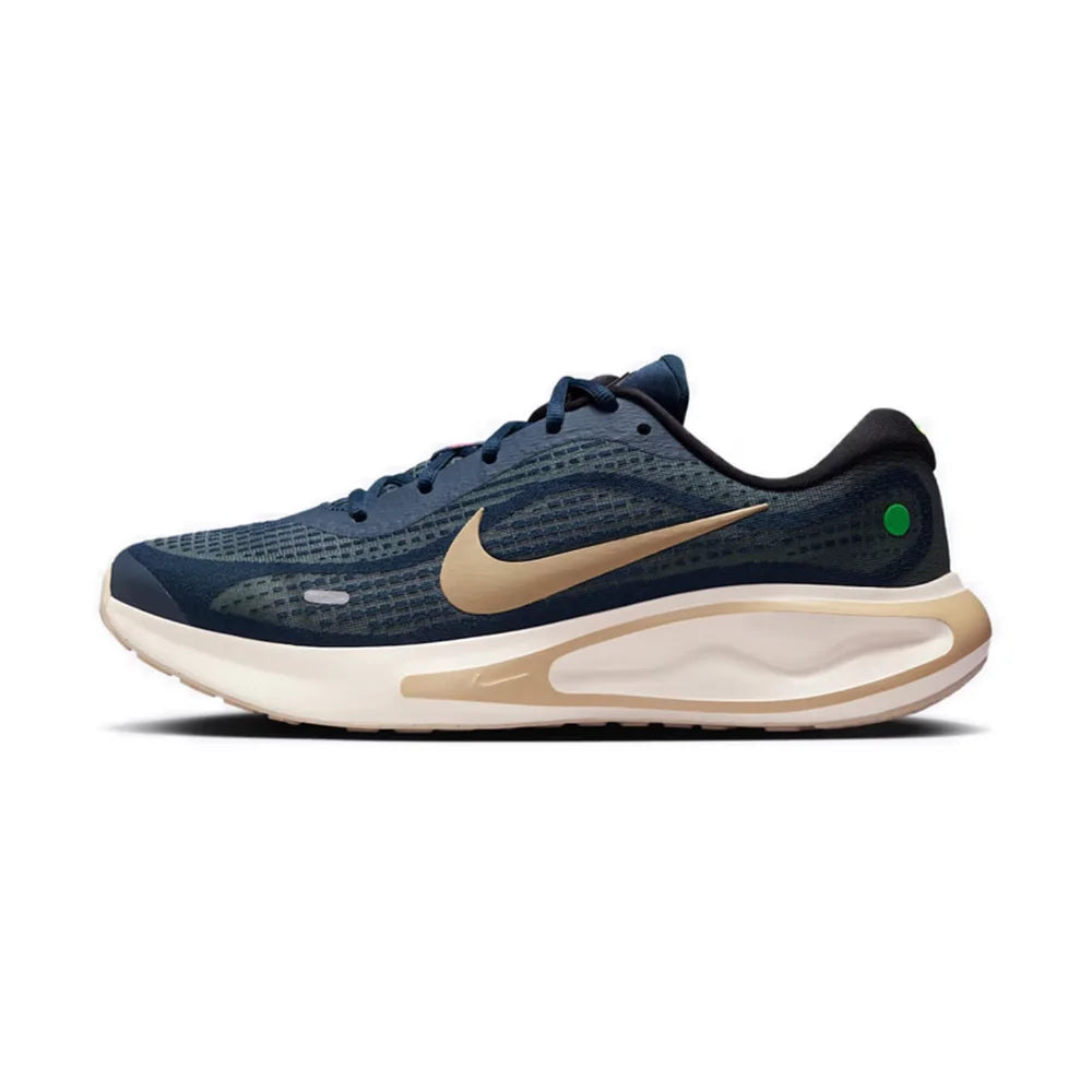 Nike Journey Run: Bequeme, vielseitige, atmungsaktive und leichte Low-Top-Freizeit-Laufschuhe für Herren – Blau FN0228-403