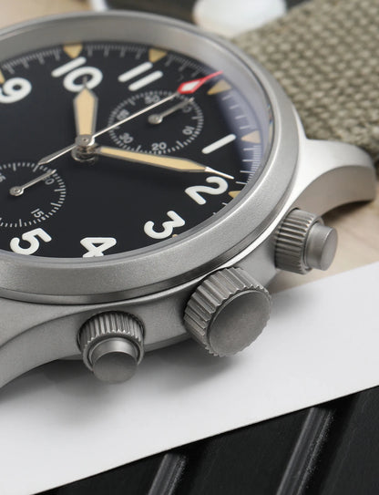 Militado ML1868 Watch VK61 Quartz Movement 100m Waterproof Watches Men Stainless Steel Chronograph Sapphire Crystal Wristwatch