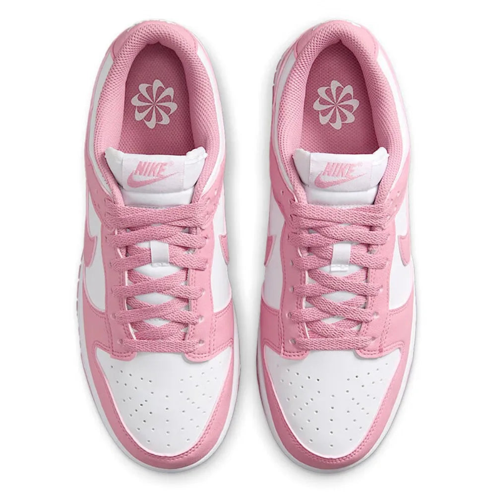 „NIKE Dunk Low Retro“ moteriški bateliai, rožiniai ir balti, žemi, retro stiliaus kasdieniai sportiniai bateliai, patvarūs sportiniai bateliai, riedlentininkų bateliai DD1873-112